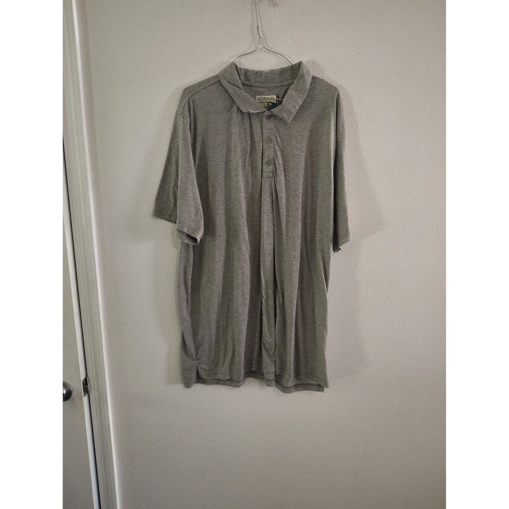 Magellan Outdoors Adventure Gear MagChill Polo Shirt Mens 3XL Gray Loose Fit